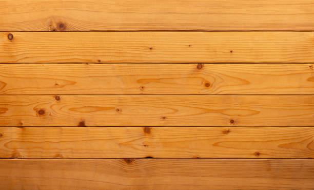 istock Light wood planks natural flat lay background 1864786506