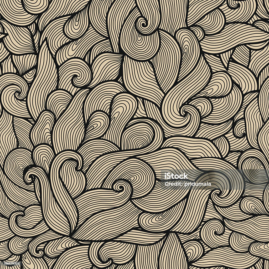 seamless abstract hand-drawn pattern, waves background. seamless abstract hand-drawn pattern, waves background. Seamless pattern can be used for wallpaper, pattern fills, web page background,surface textures. Gorgeous seamless floral background Abstract stock vector