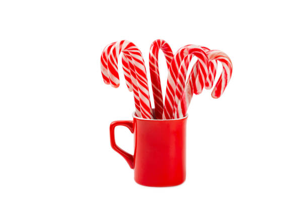 istock Candy cane isolated on white background. Christmas sweets. Christmas candy. New Year. A traditional sweet gift for the Christmas tree. Holiday concept. 1864795063
