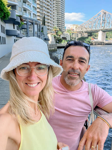 istock couple taking a selfie on vacation 1864808481