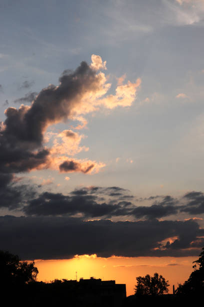 istock Sky landscape. Mesmerizing clouds on the background of sunset. 1864839622