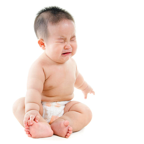 istock Crying Asian baby boy 186484019
