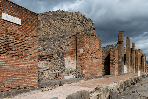 Ancient ruins in Pompeii