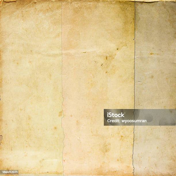 Textura De Papel Viejo Real Foto de stock y más banco de imágenes de Abstracto - Abstracto, Amarillo - Color, Arrugados