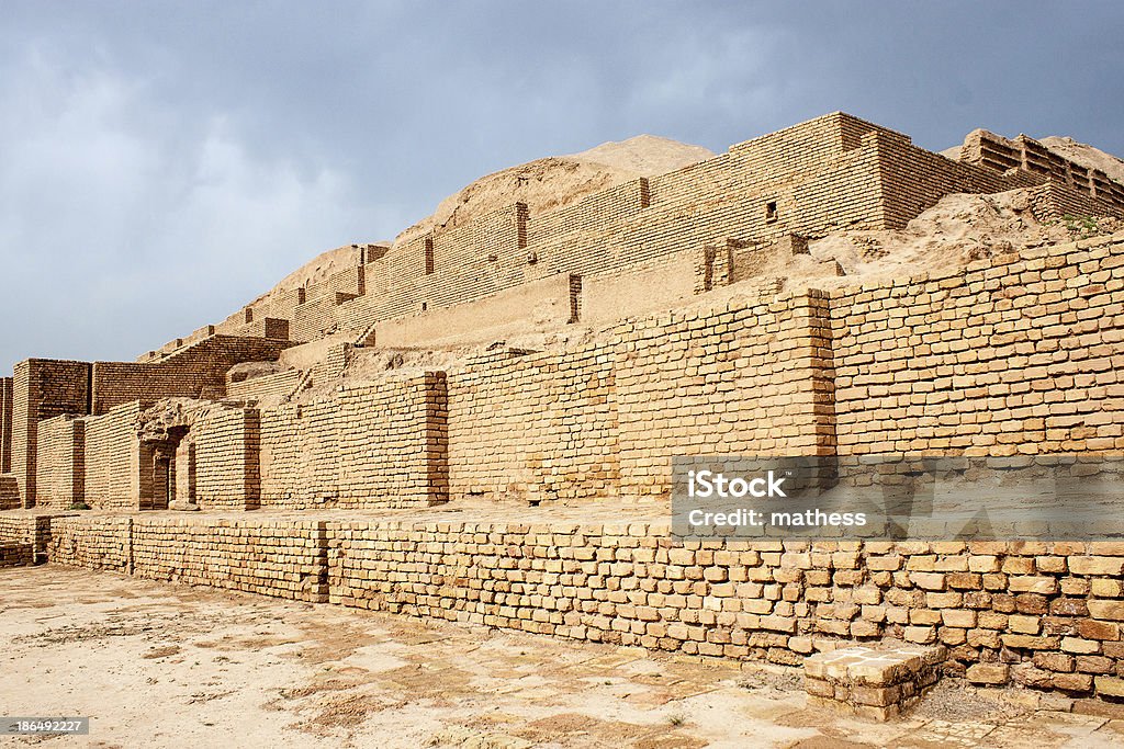 zikkurat Choqa Zanbil Detail of a wall of zikkurat Choqa Zanbil, Iran Iran Stock Photo