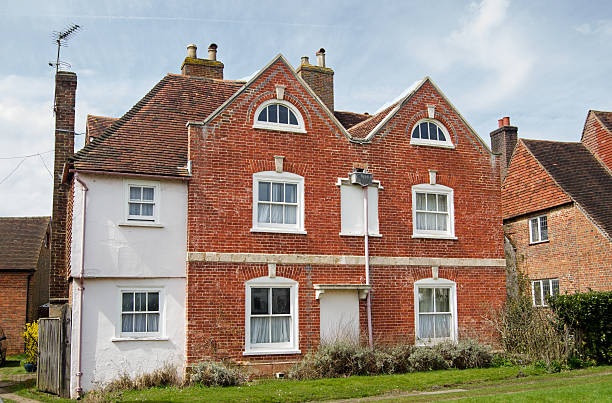 John Goodyer historic home, Petersfield Historic home of the botanist, herbalist and Royalist John Goodyer (1592 - 1664) overlooking The Spain square in Petersfield, Hampshire. petersfield stock pictures, royalty-free photos & images