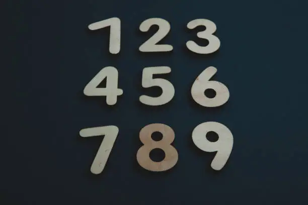 Photo of Background or texture of numbers. Banking or currency. Business and economic growth.