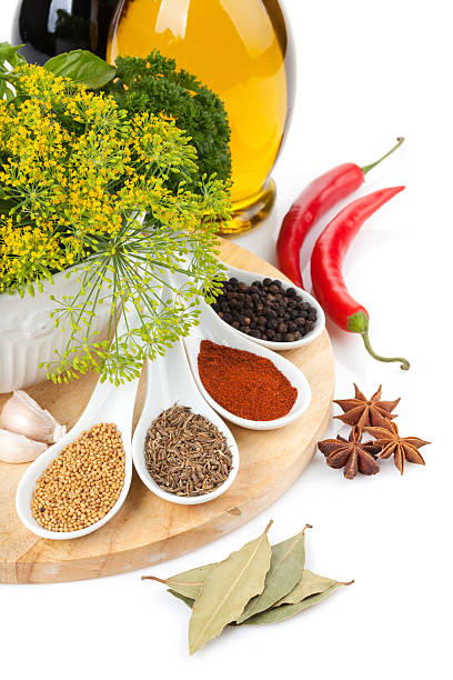 istock Colorful herbs and spices selection 186501618