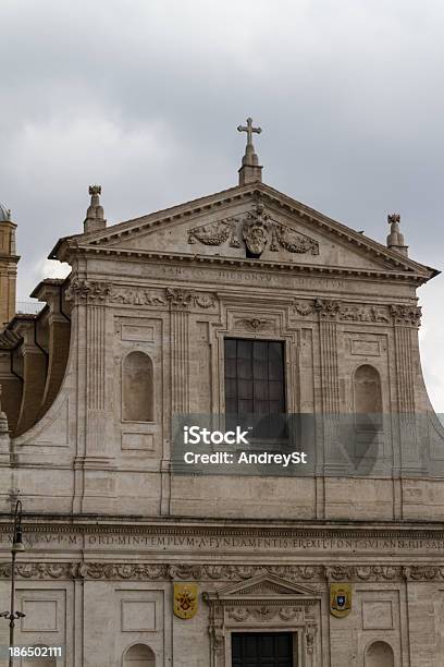 Iglesia De Santa María Del Pueblo En Roma Foto de stock y más banco de imágenes de Aire libre - Aire libre, Altar, Arquitectura