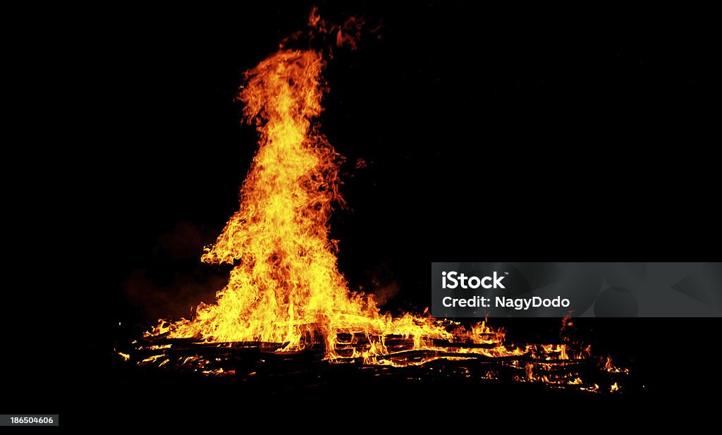 Fuego sobre fondo negro - Foto de stock de Abstracto libre de derechos