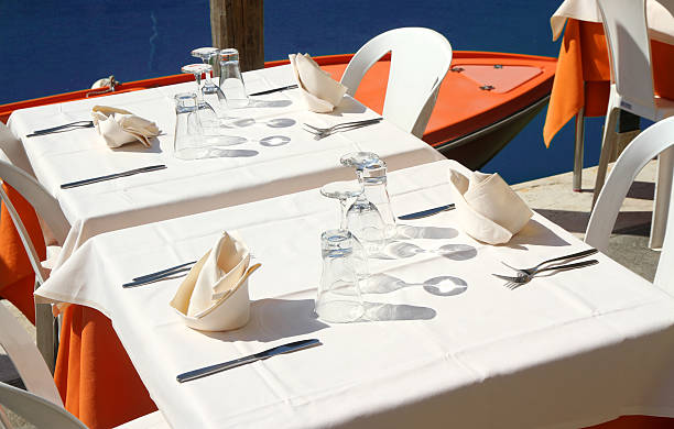 istock table an elegant Italian restaurant on the Canal in Venice 186507489