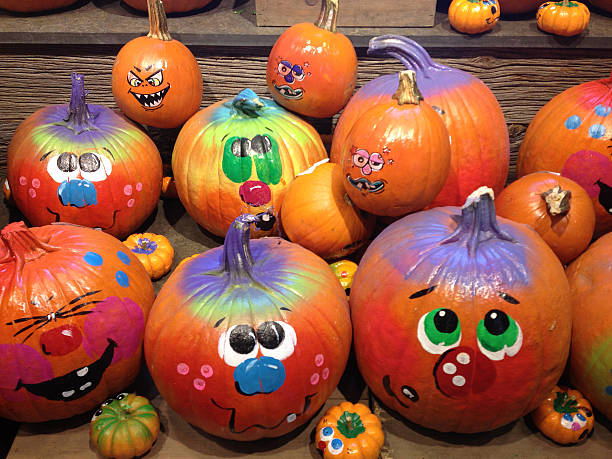 Cтоковое фото Pumpkins оформленный для Хэллоуин