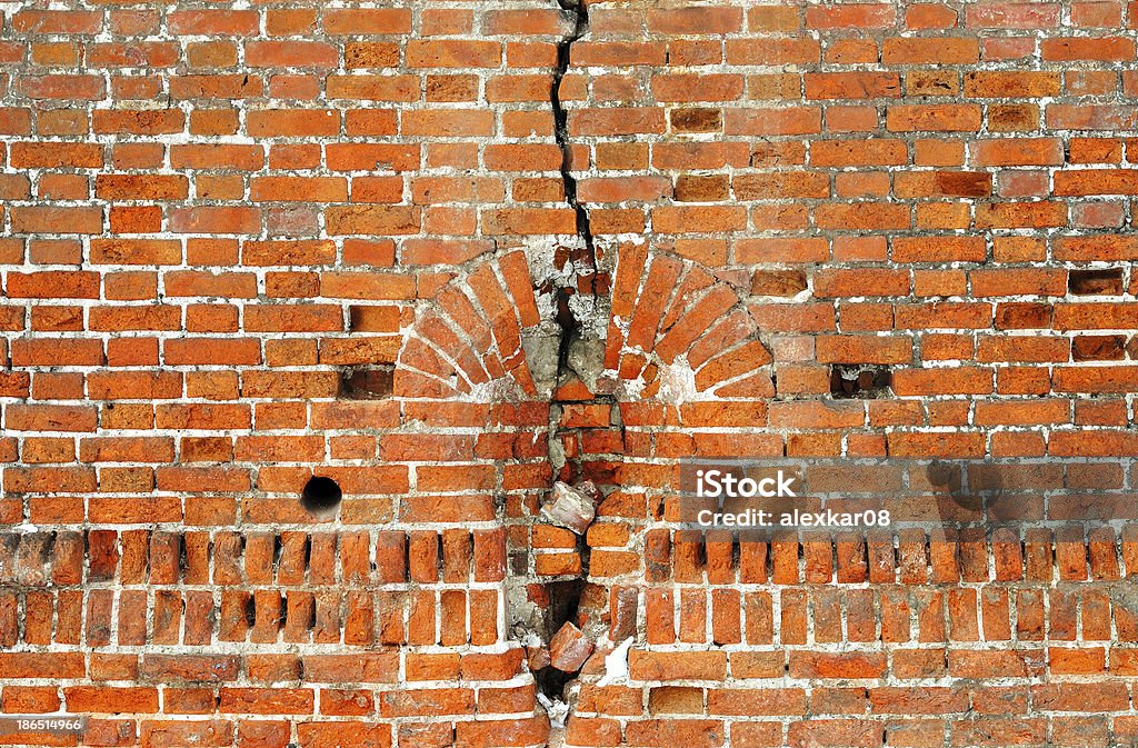 Vecchio muro brickwork - Foto stock royalty-free di Astratto