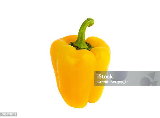 Yellow Pepper Stock Photo - Download Image Now - Cut Out, Food, Green Color
