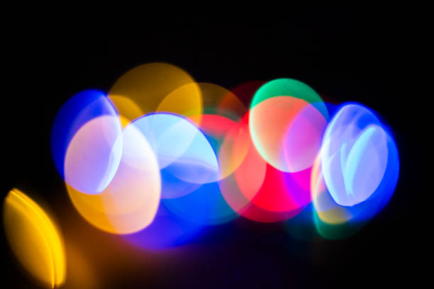 Beautiful colorful abstract background for overlay. Created using the technique of photographing with an old lens. Grunge background