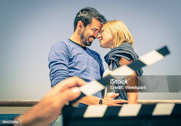 Couple Of Lovers Like In A Movie Stock Photo - Download Image Now - Director's Cut, Actor, Men