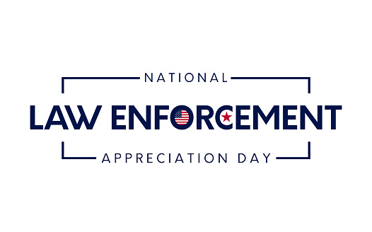 National Law Enforcement Appreciation Day banner design. Vector illustration. EPS10