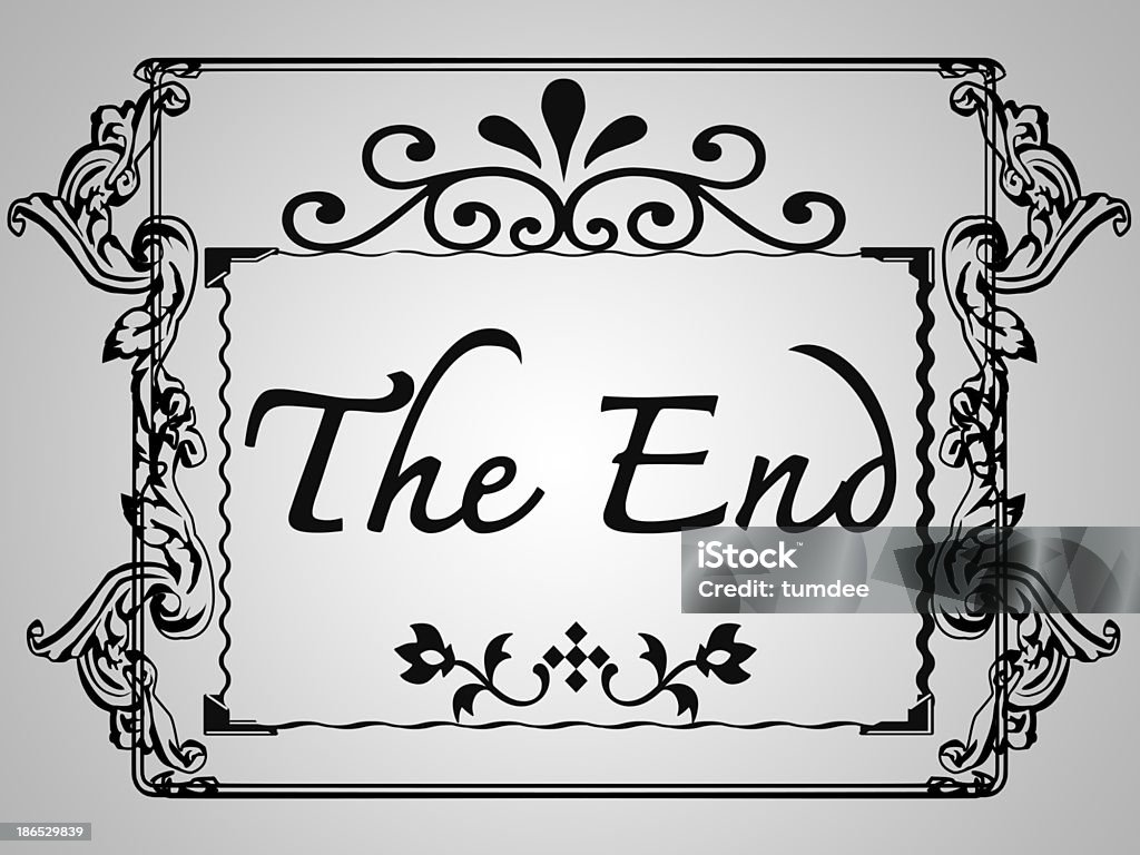 The end Movie ending screen images 1930 Stock Photo