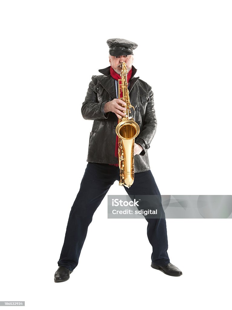 Hombre tocando la trompeta - Foto de stock de Adulto libre de derechos