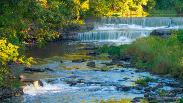 istock Waterfall-Pipe Creek Falls- Cass County, Indiana 1865336775