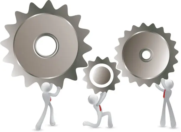 Vector illustration of Teamwork