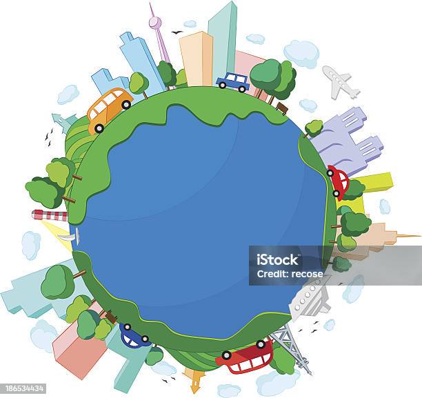 Planète Terre Vecteurs libres de droits et plus d'images vectorielles de Circumnavigation - Circumnavigation, Globe terrestre, Illustration