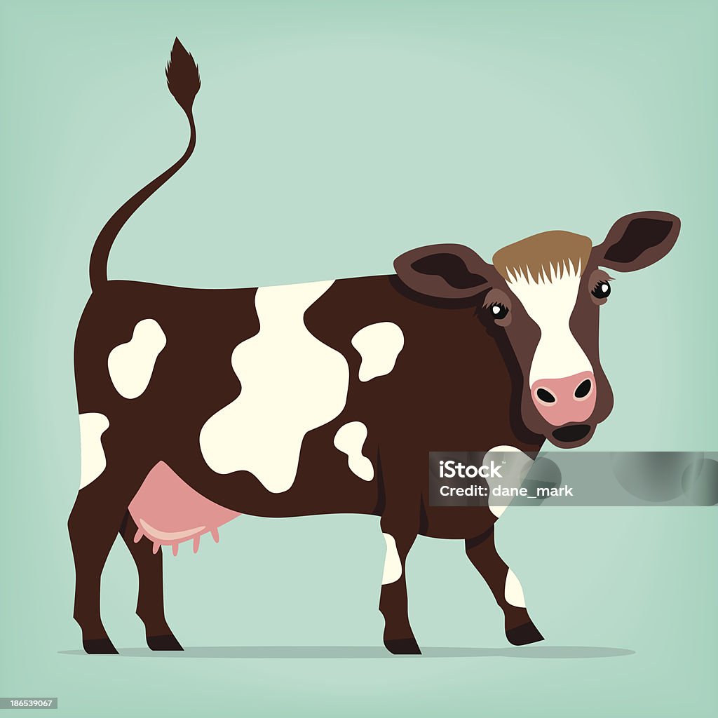 Krowa - Grafika wektorowa royalty-free (Krowa)