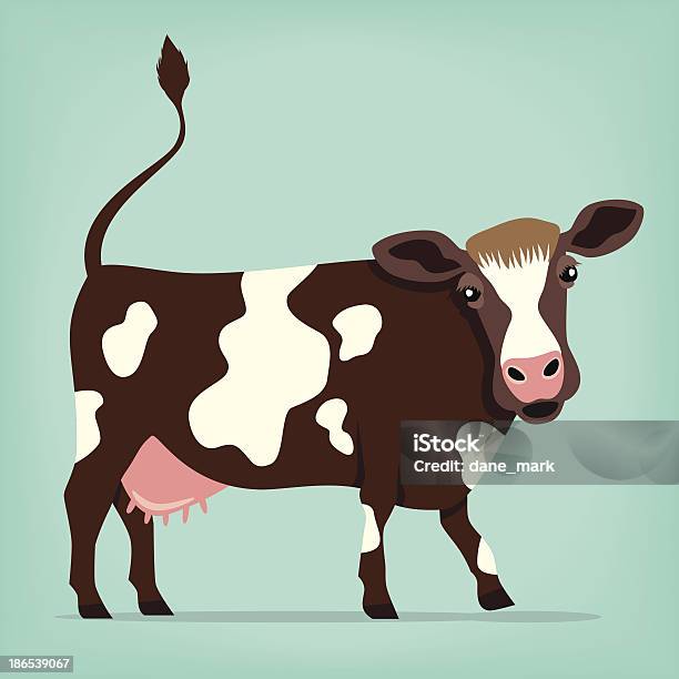 Krowa - Stockowe grafiki wektorowe i więcej obrazów Krowa - Krowa, Zwierzę, Bydło