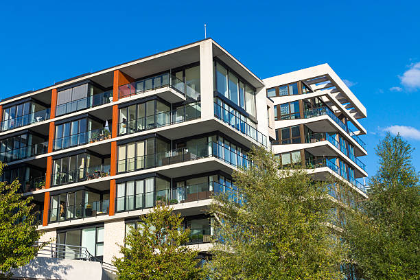 istock Modern apartment houses in Hamburg 186539225