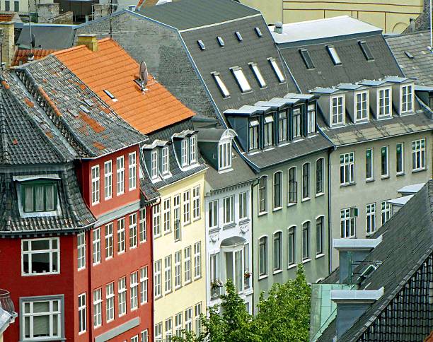 istock Street with Rooftops in Copenhagen Denmark 186539467