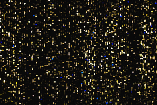 Light spots from a New Year's street garland in Moscow
