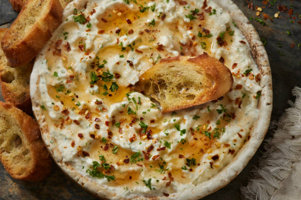 Whipped Feta Dip with Hot Honey