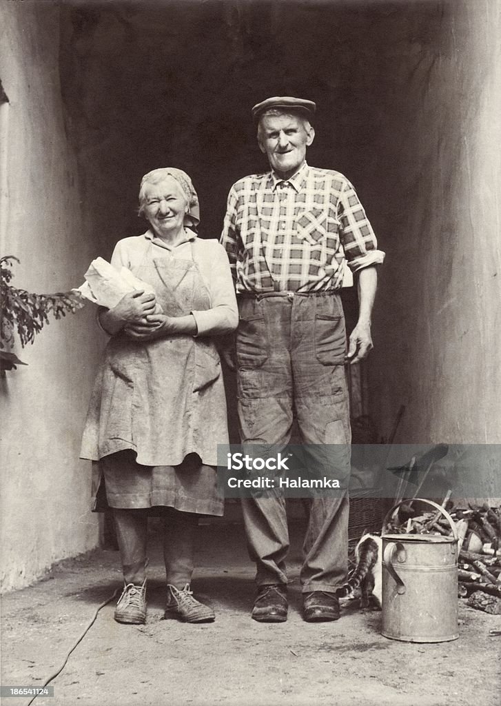 Grands-parents vintage photo - Photo de D'autrefois libre de droits