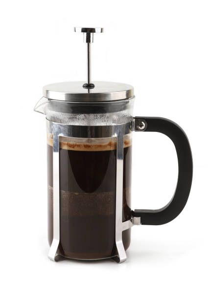 istock French press coffee maker isolated on white background. 1865415827