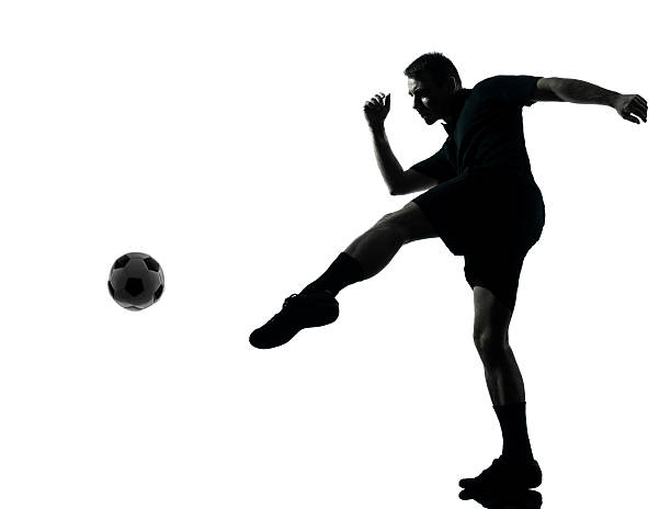 istock man soccer player silhouette 186543279