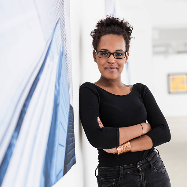 Young Artist Portrait In Gallery