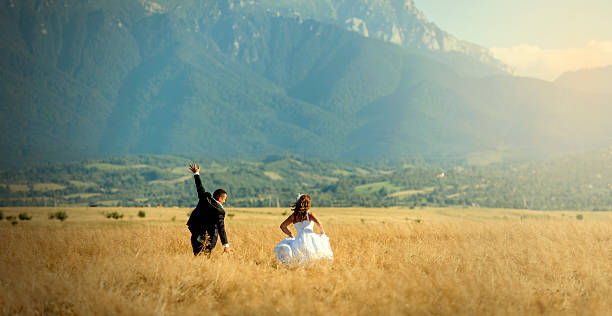 zabawa - bride wedding freedom arms raised zdjęcia i obrazy z banku zdjęć