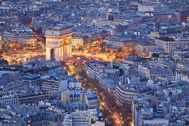 パリ凱旋門 - paris france france arc de triomphe europe ストックフォトと画像