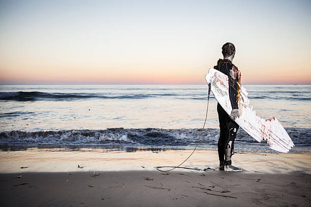 zombie surfer zombie surfer checking the surf fish blood stock pictures, royalty-free photos & images