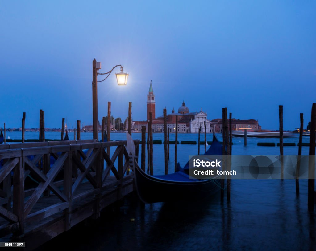 Noche en Venecia - Foto de stock de Góndola libre de derechos