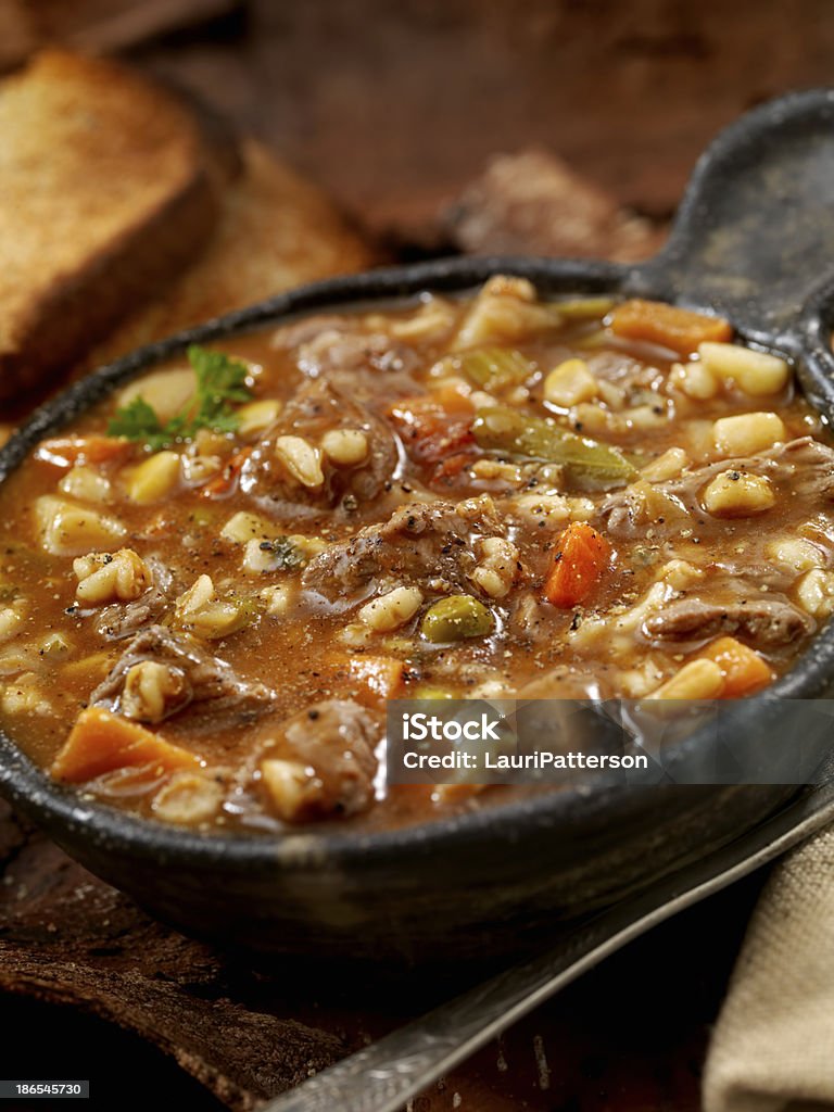 Rindfleisch-Gerstensuppe - Lizenzfrei Gemüsegraupensuppe Stock-Foto