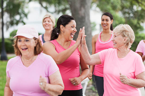 istock Breast cancer rally 186546342