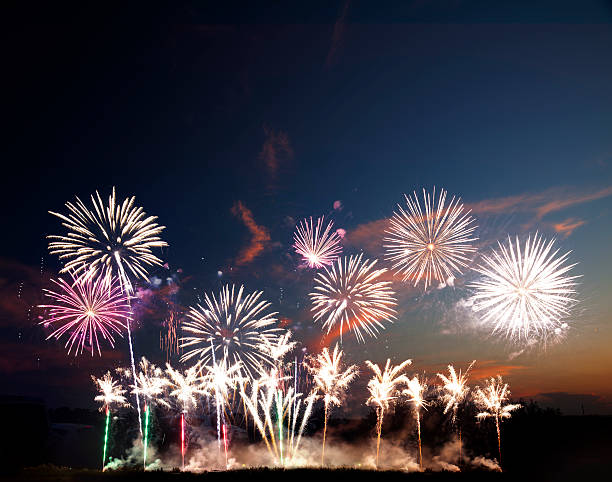 istock Colorful fireworks of various colors 186548856