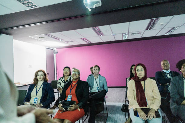 istock Audience watching a conference in the office 1865493322