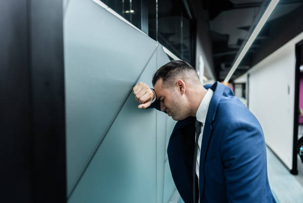 Worried businessman in the office