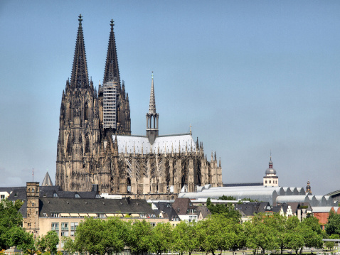 Koelner Dom, gothic cathedral church in Koeln (Cologne), Germany - high dynamic range HDR