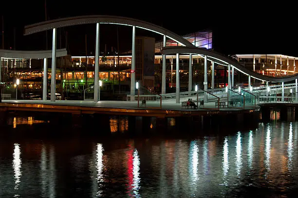 Photo of Night view of The Maremagnum Barcelona.Catalonia.Spain