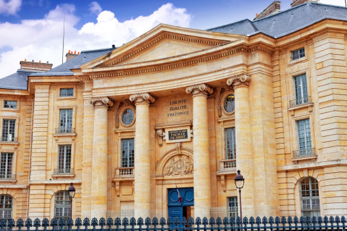 Paris University (Faculty of Law) near the Pantheon. Paris. France