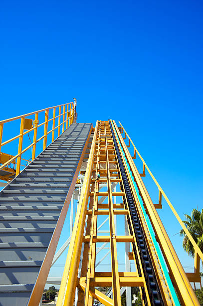 Roller coaster stock photo