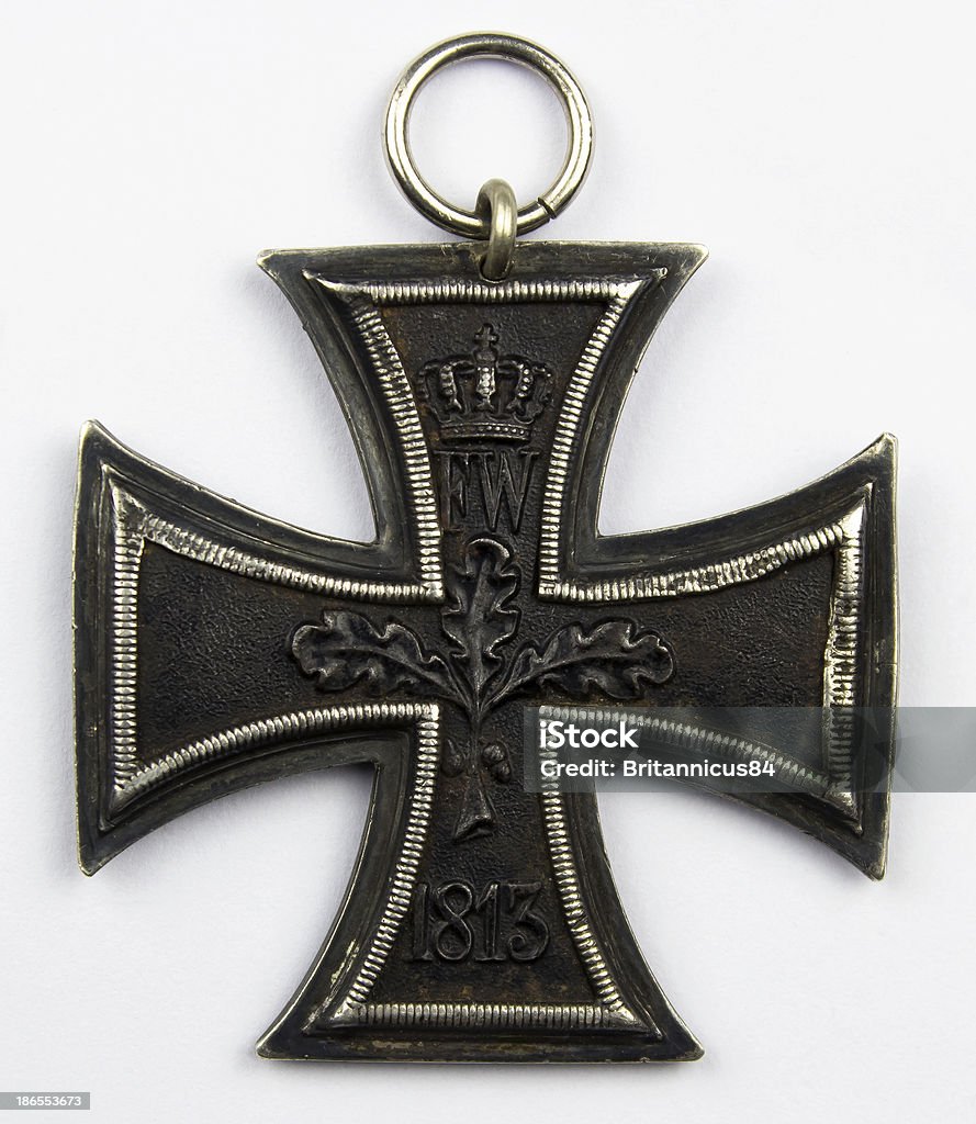 German Iron Cross 1914 1918 Black German Iron Cross World War I - 1813 Iron Cross - Skiing Stock Photo